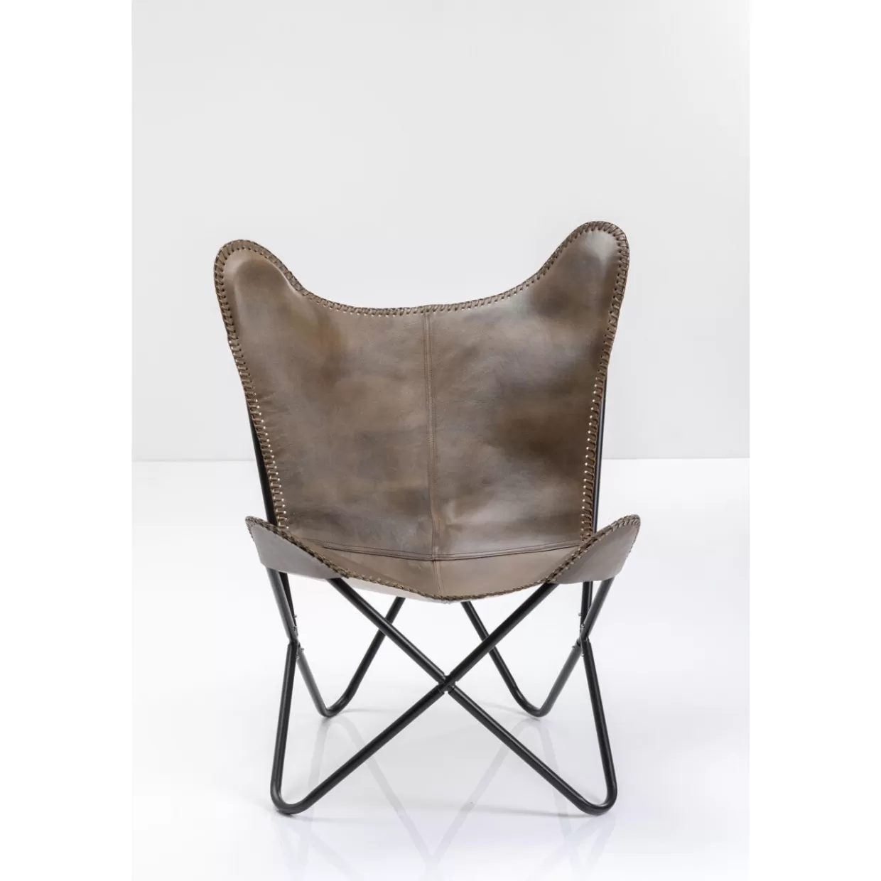 KARE Design Sessel | Sessel California Leder Dunkelbraun