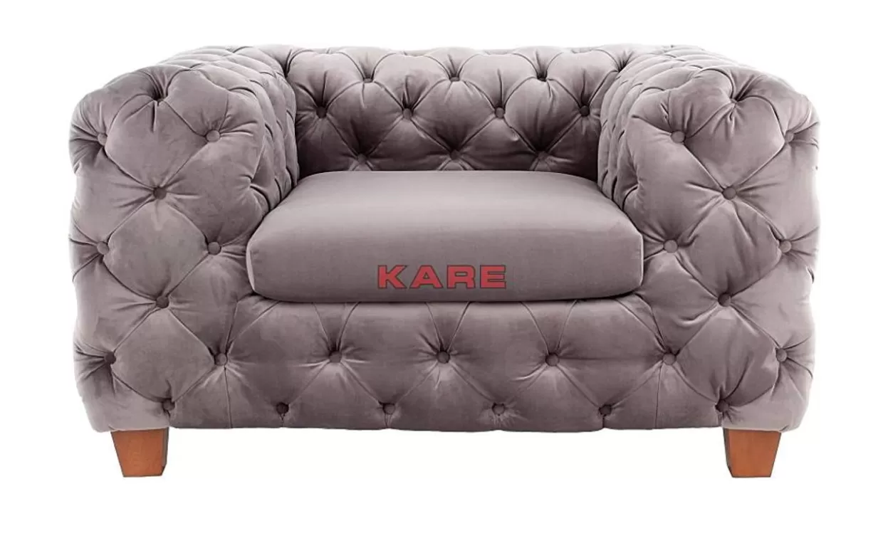 KARE Design Sessel | Sessel Desire Silbergrau