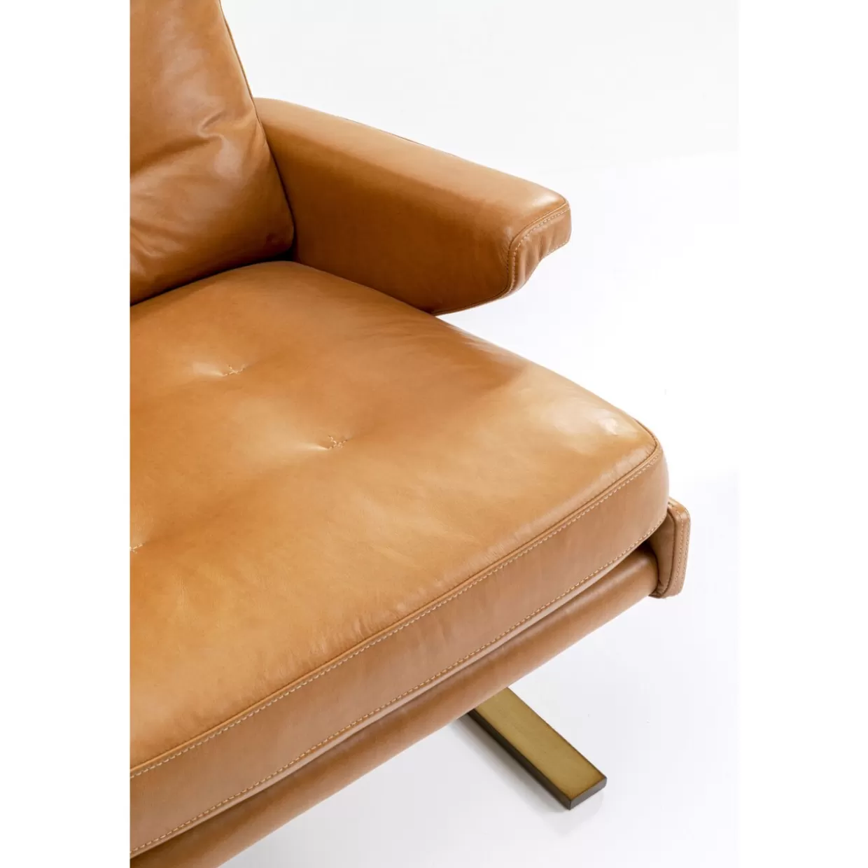 KARE Design Sessel | Sessel Mit Hocker Breno Braun