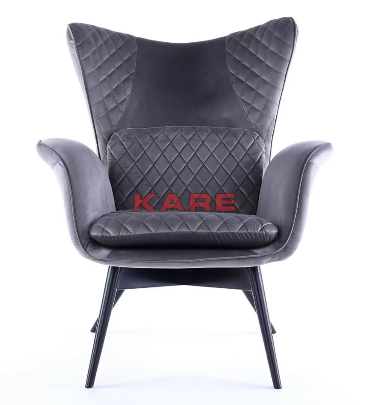 KARE Design Sessel | Sessel Tudor Velvet Silbergrau