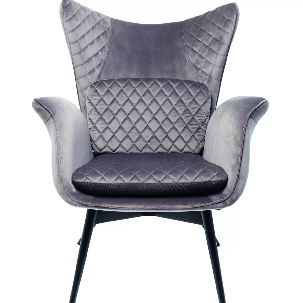 KARE Design Sessel | Sessel Tudor Velvet Silbergrau