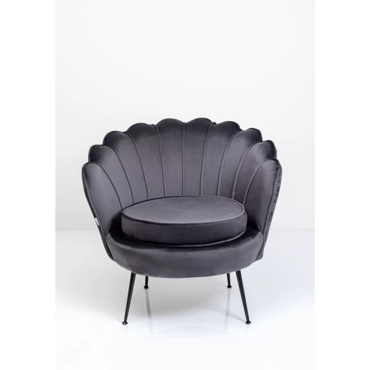 KARE Design Sessel | Sessel Water Lily Black Grau