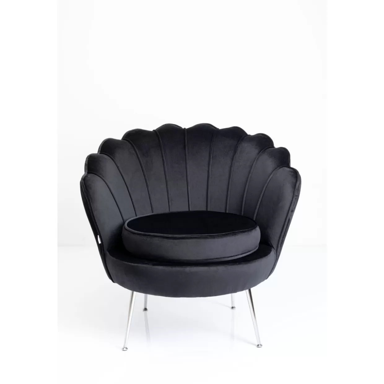 KARE Design Sessel | Sessel Water Lily Chrom Schwarz