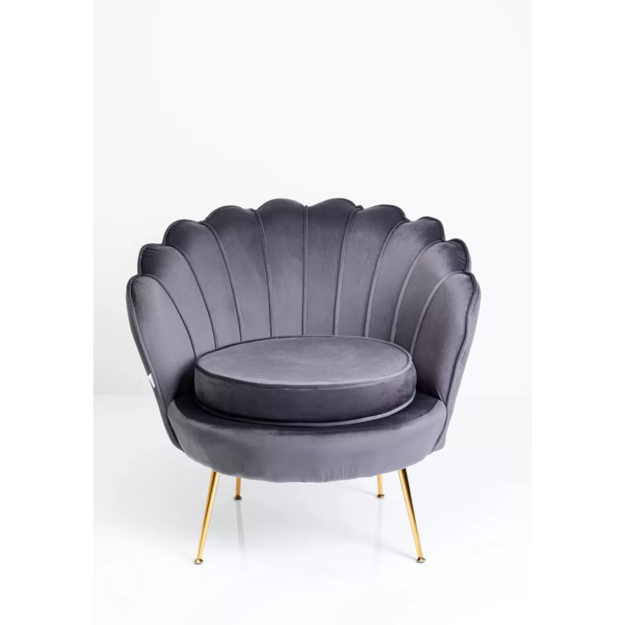 KARE Design Sessel | Sessel Water Lily Gold Grau