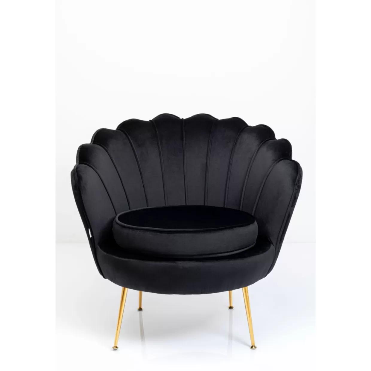 KARE Design Sessel | Sessel Water Lily Gold Schwarz