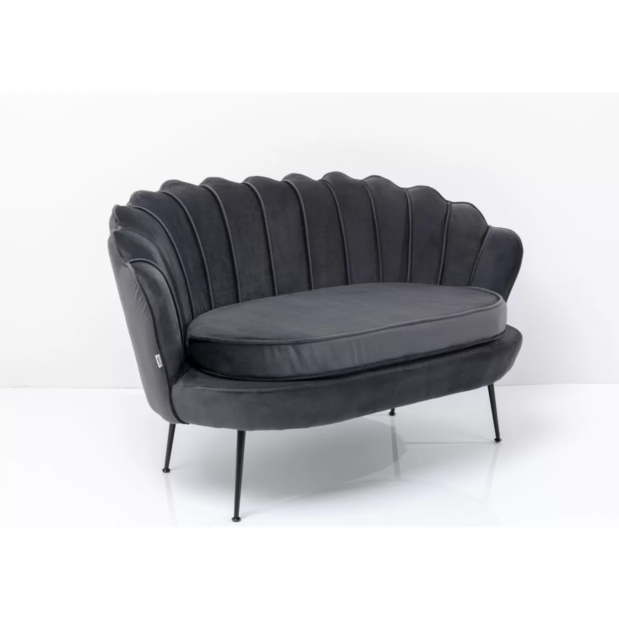 KARE Design Sofas & Couches | Sofa Water Lily 2-Sitzer Black Grau