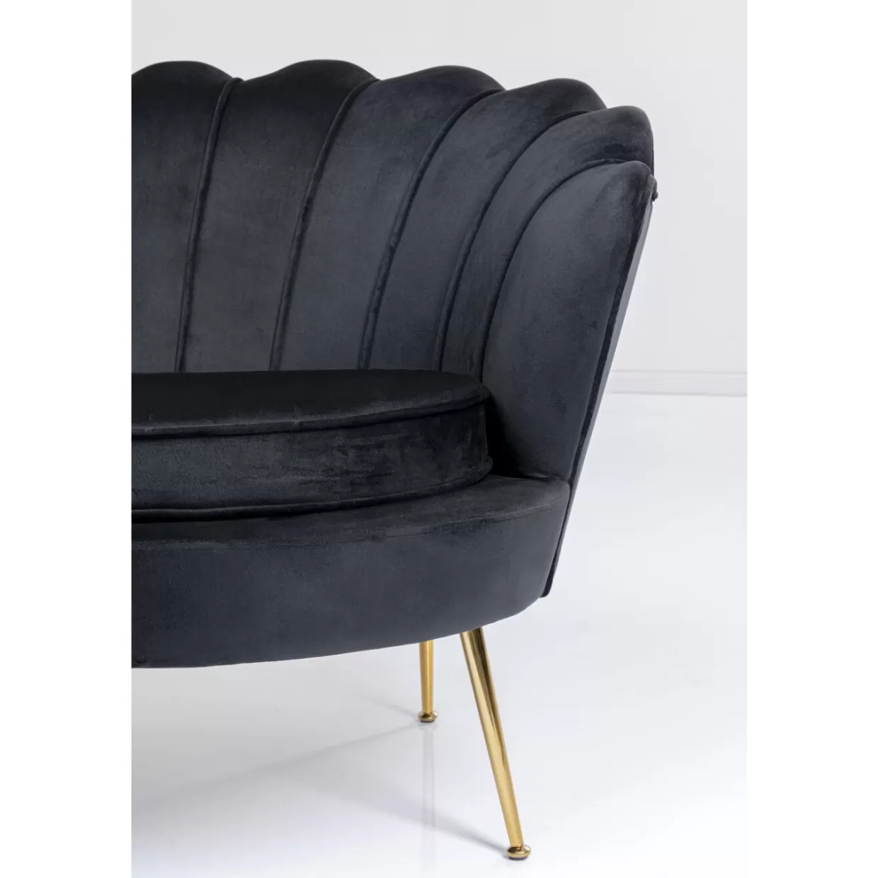KARE Design Sofas & Couches | Sofa Water Lily 2-Sitzer Schwarz 132Cm