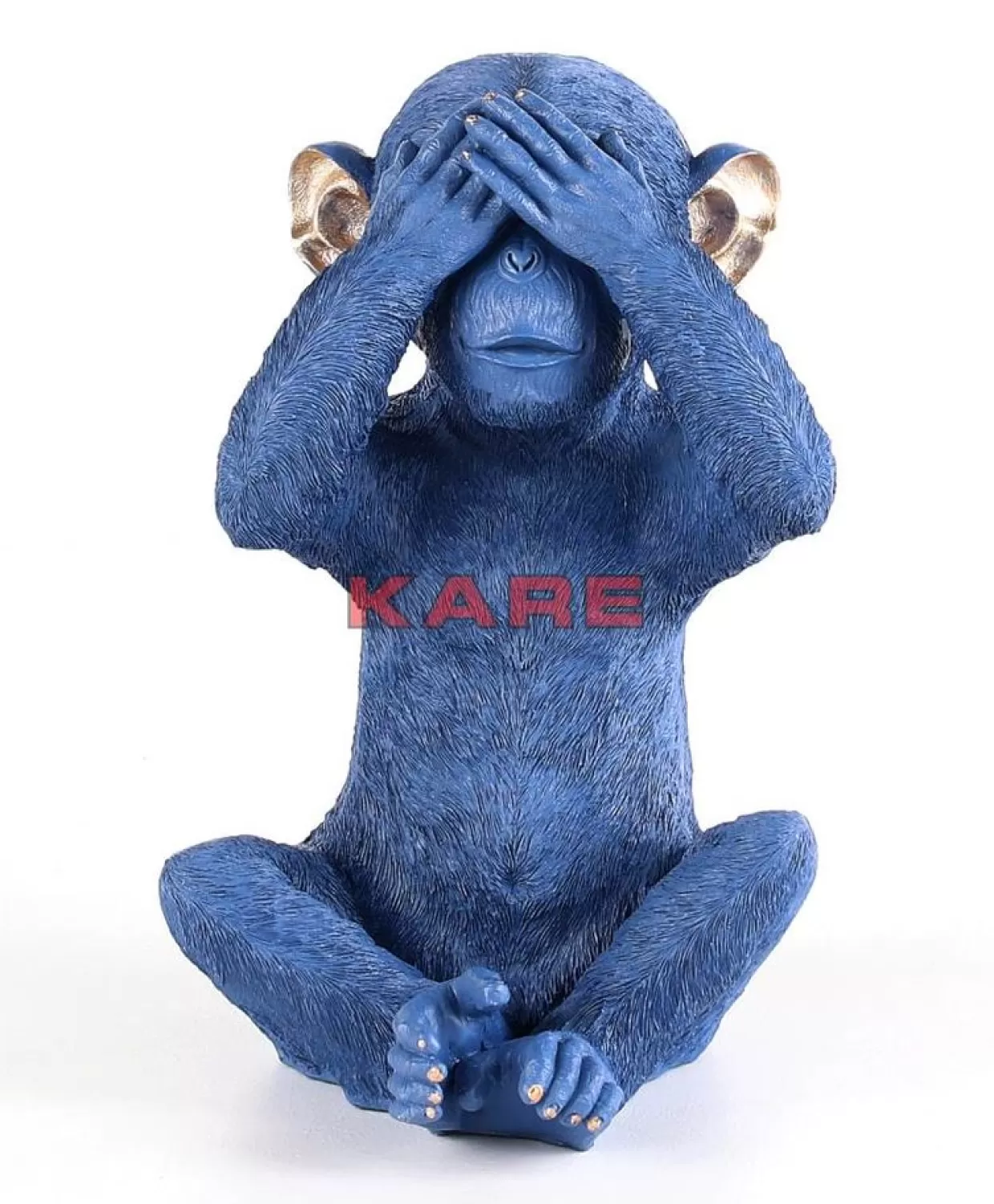 KARE Design Deko & Geschenkartikel | Spardose Monkey Mizaru Blau