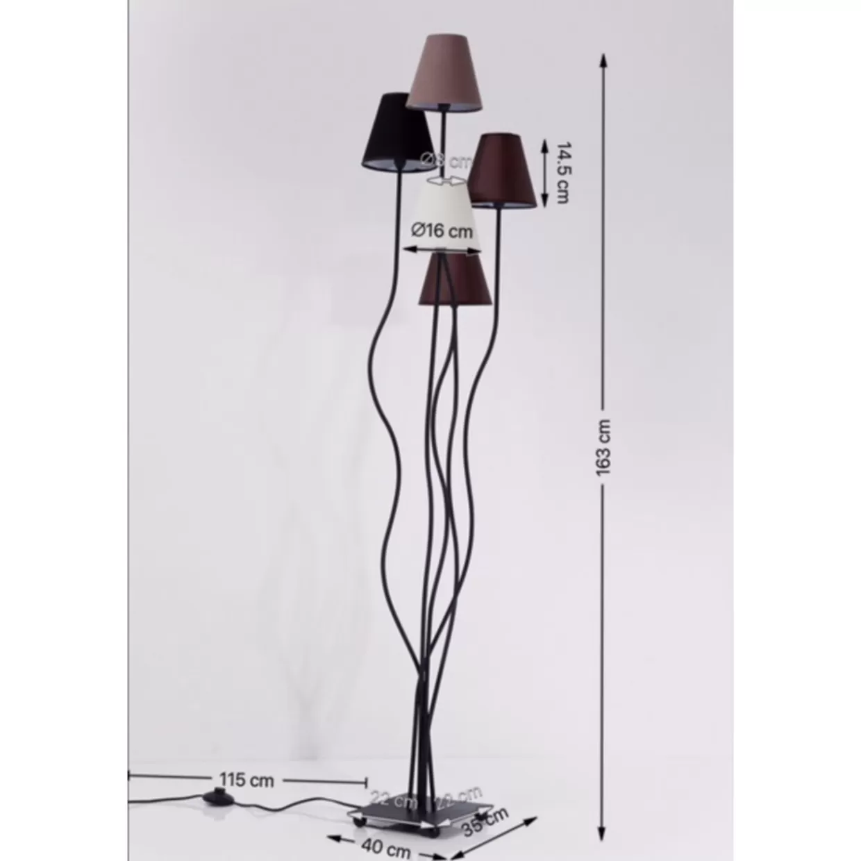 KARE Design Steh & Bodenleuchten | Stehleuchte Flexible Mocca Cinque