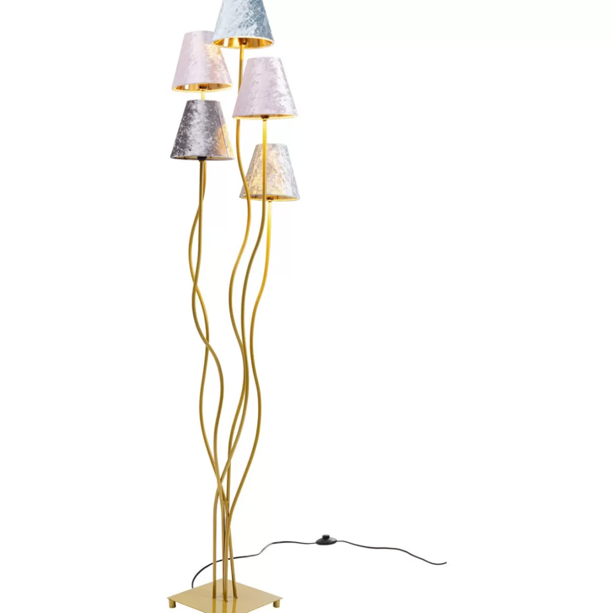 KARE Design Steh & Bodenleuchten | Stehleuchte Flexible Velvet Brass Cinque