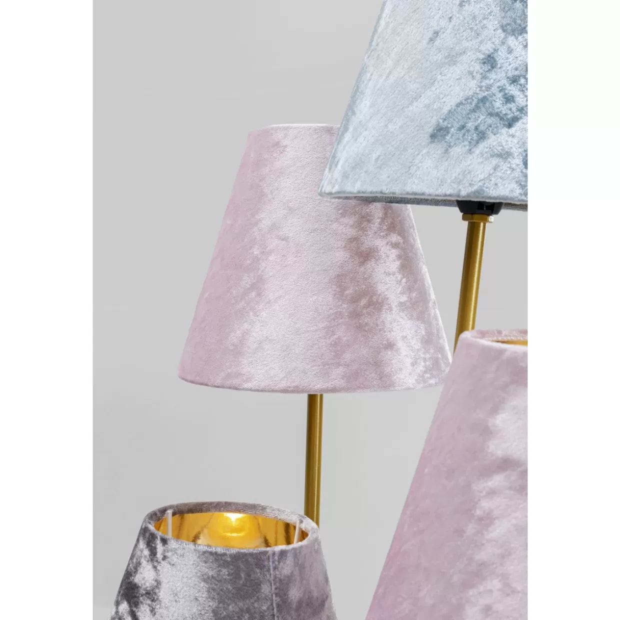 KARE Design Steh & Bodenleuchten | Stehleuchte Flexible Velvet Brass Cinque