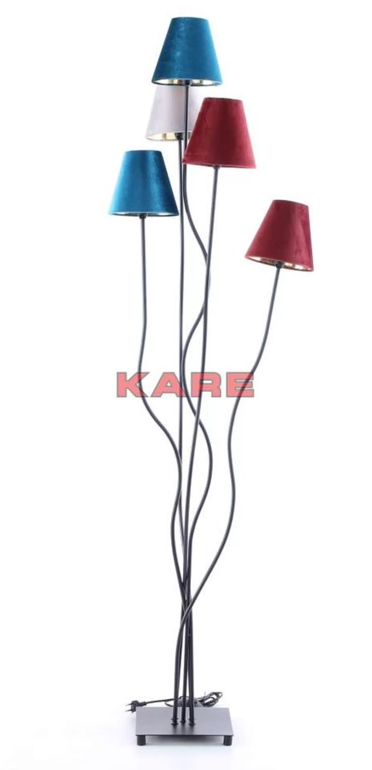 KARE Design Steh & Bodenleuchten | Stehleuchte Flexible Velvet Schwarz Cinque