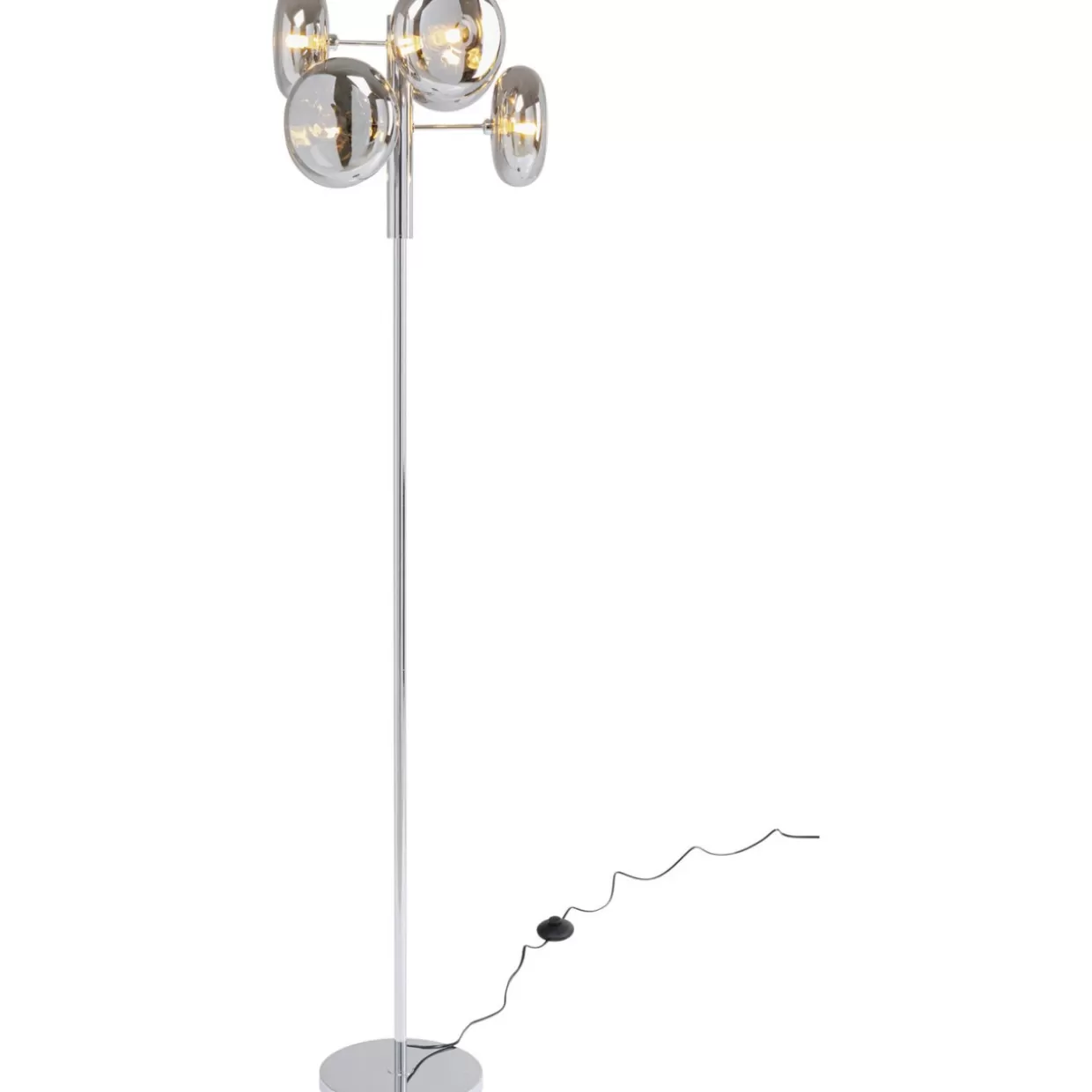 KARE Design Steh & Bodenleuchten | Stehleuchte Headlight Chrome 163Cm