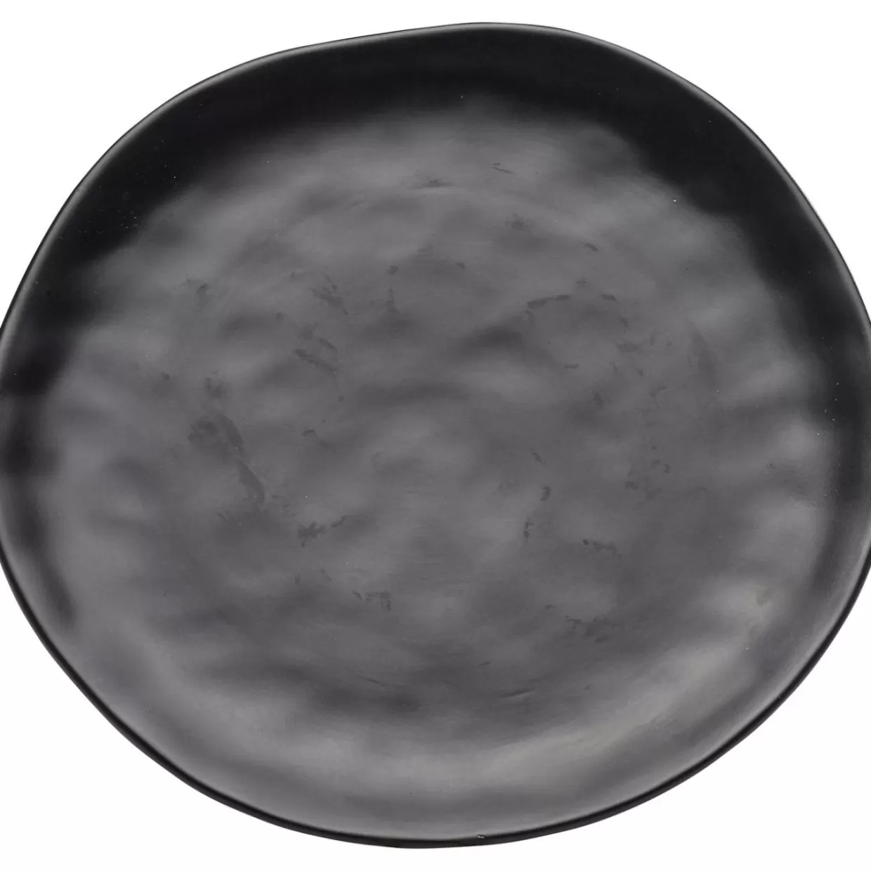 KARE Design Geschirr & Tischaccessoires | Teller Organic Black O26Cm