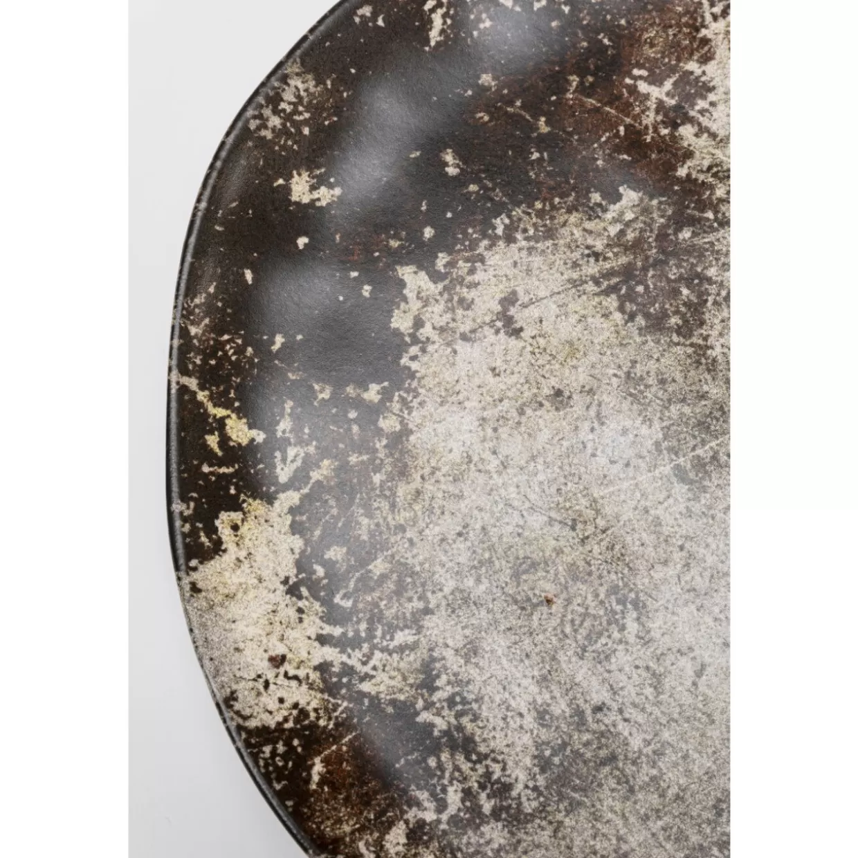 KARE Design Geschirr & Tischaccessoires | Teller Savannah Braun/Grau Matt O20Cm