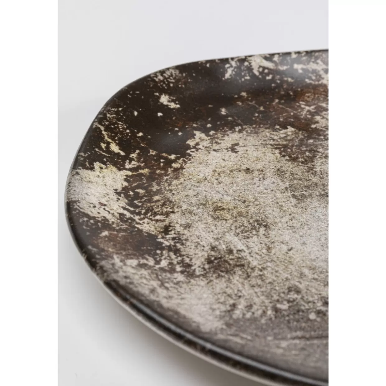 KARE Design Geschirr & Tischaccessoires | Teller Savannah Braun/Grau Matt O26Cm