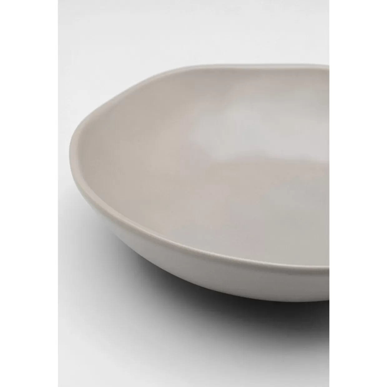 KARE Design Geschirr & Tischaccessoires | Teller Tief Organic Grau O21Cm