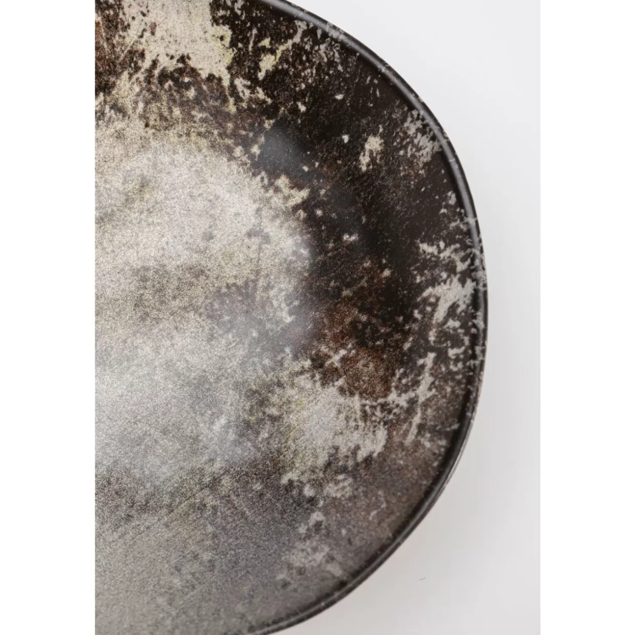 KARE Design Geschirr & Tischaccessoires | Teller Tief Savannah Braun/Grau Matt O20Cm