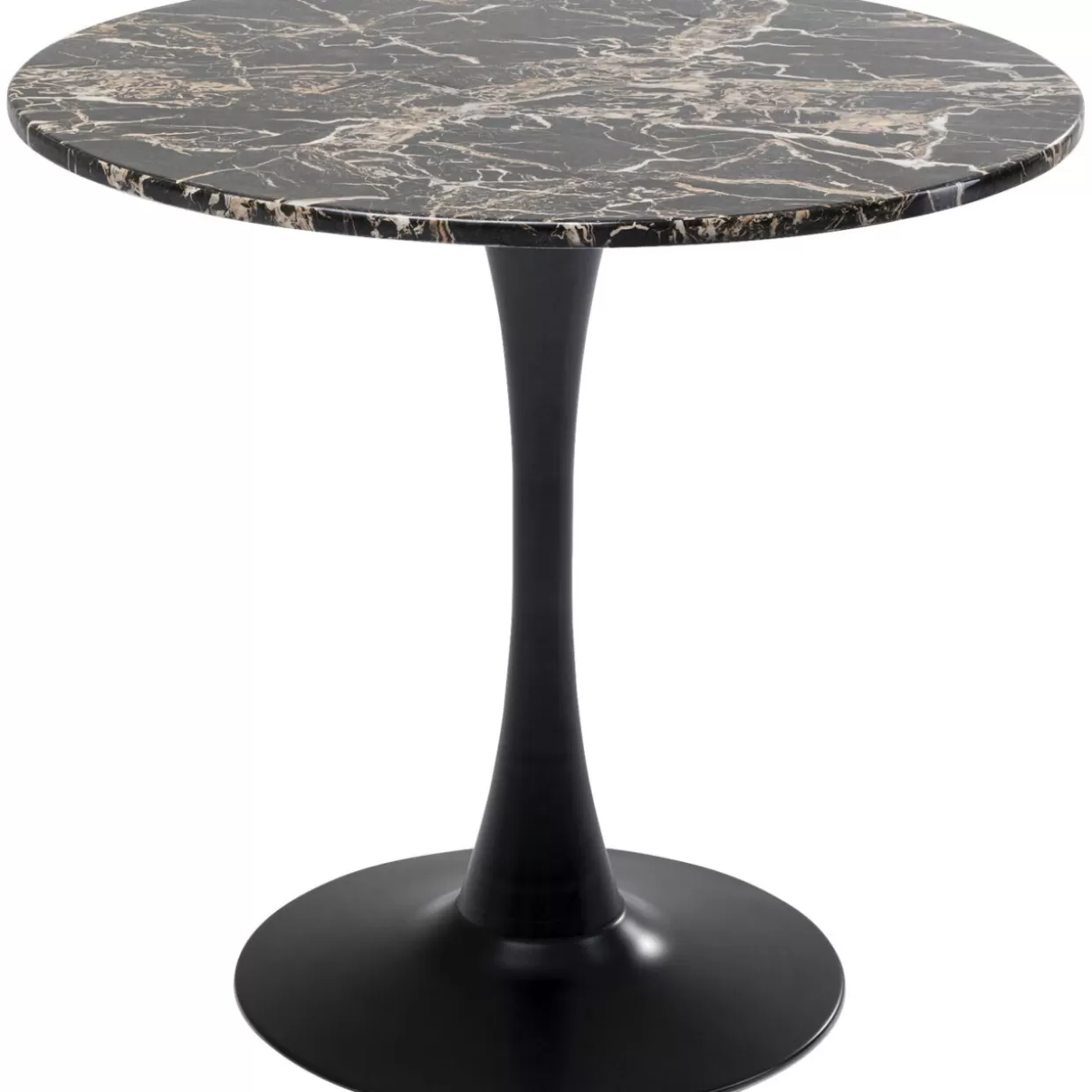 KARE Design Tische | Tisch Schickeria Marmor Schwarz O80Cm