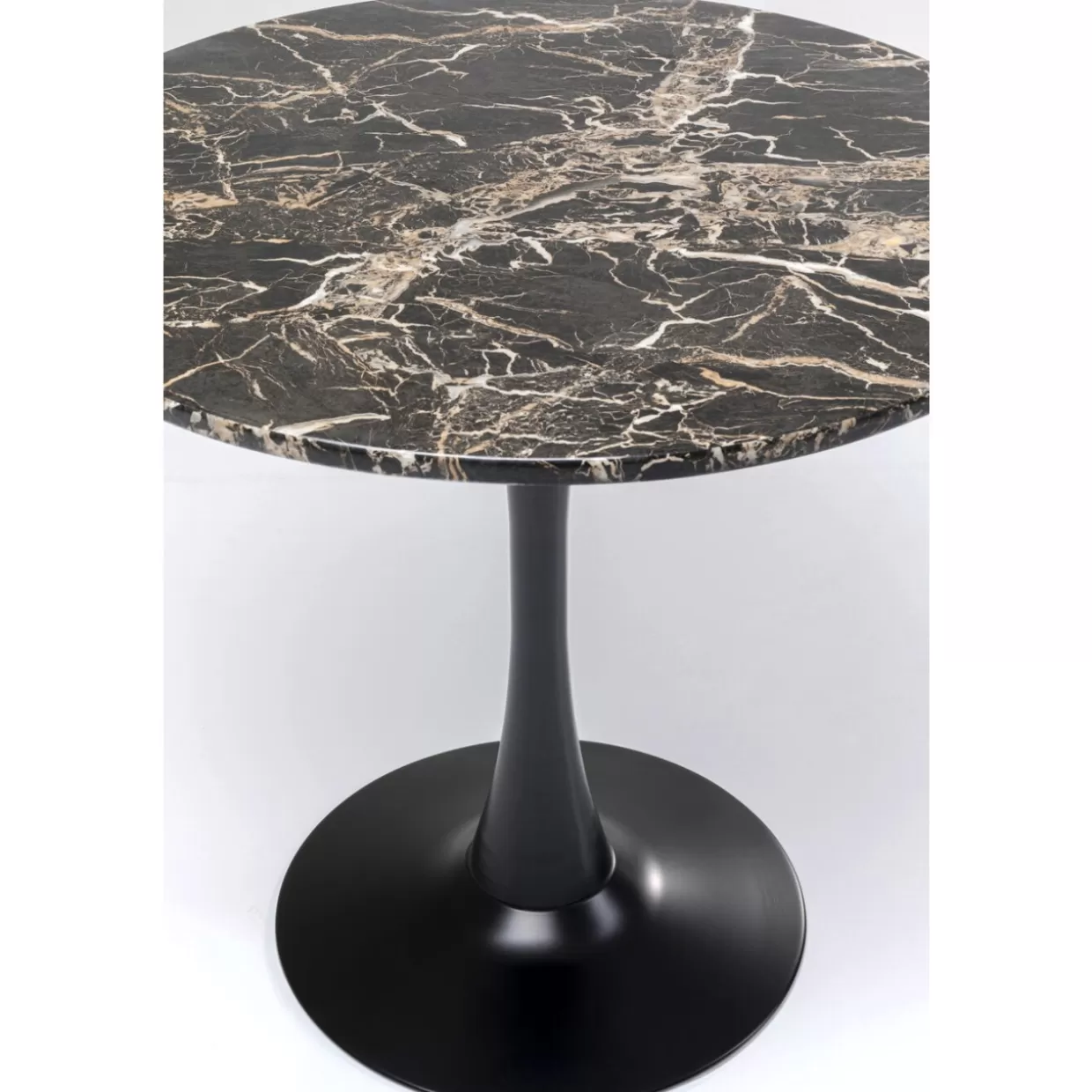 KARE Design Tische | Tisch Schickeria Marmor Schwarz O80Cm