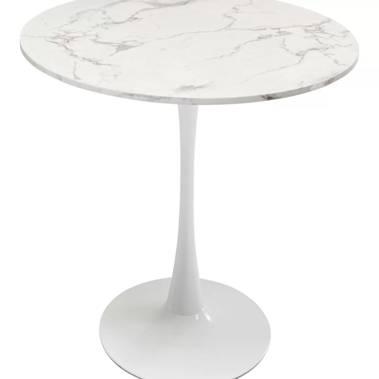 KARE Design Tische | Tisch Schickeria Marmoroptik Weis O80Cm