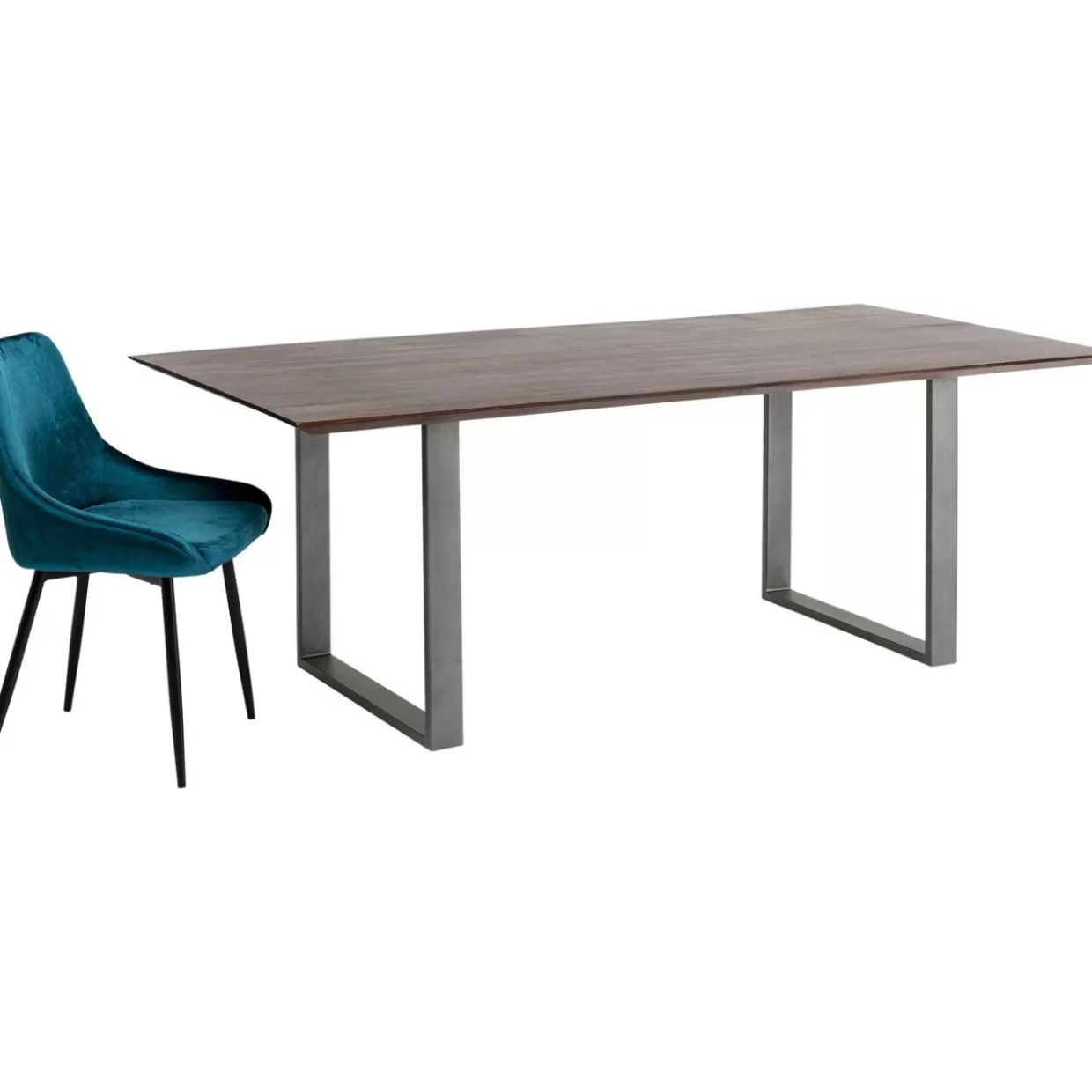KARE Design Tische | Tisch Symphony Dunkel Rohstahl 180X90