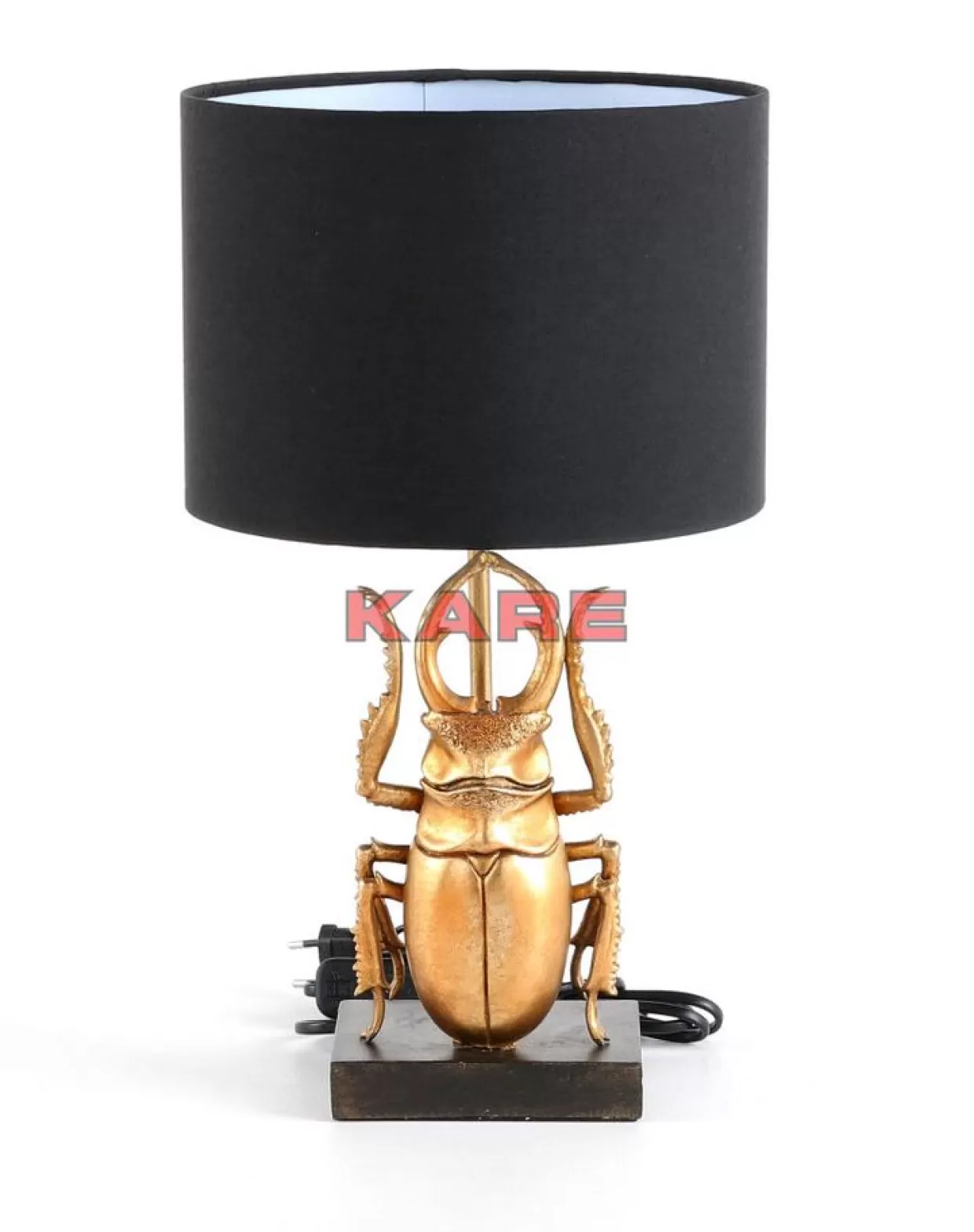 KARE Design Tischleuchten | Tischleuchte Animal Beetle Gold 42Cm