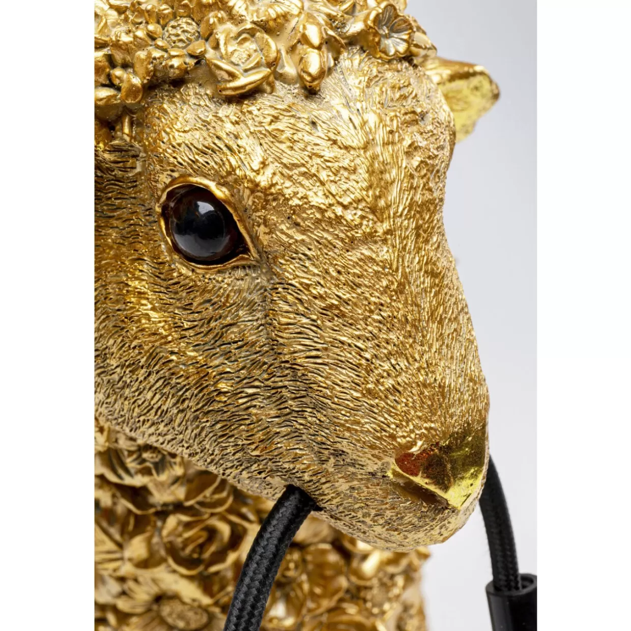 KARE Design Tischleuchten | Tischleuchte Animal Flower Sheep Gold 36Cm