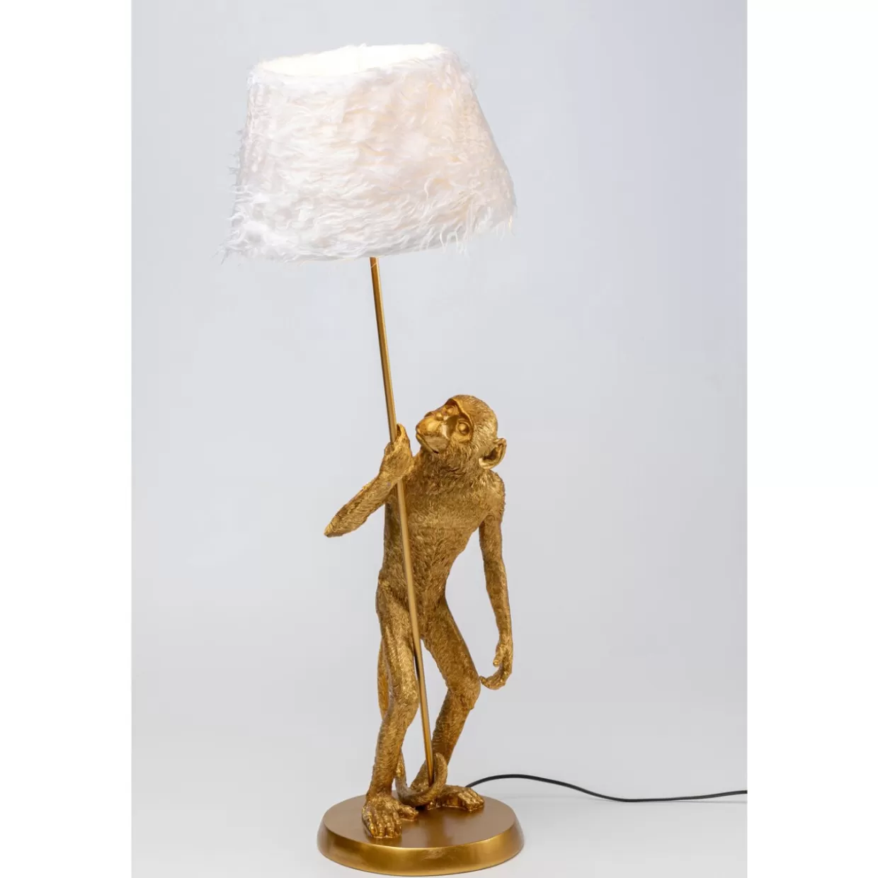 KARE Design Tischleuchten | Tischleuchte Animal Standing Monkey Gold 51Cm