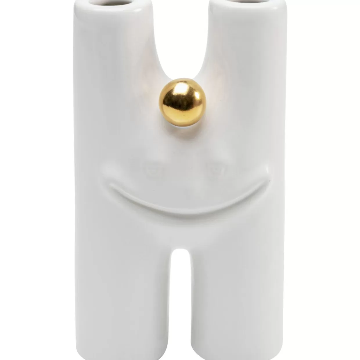 KARE Design Vasen | Vase Funny Teeth Weis 16Cm