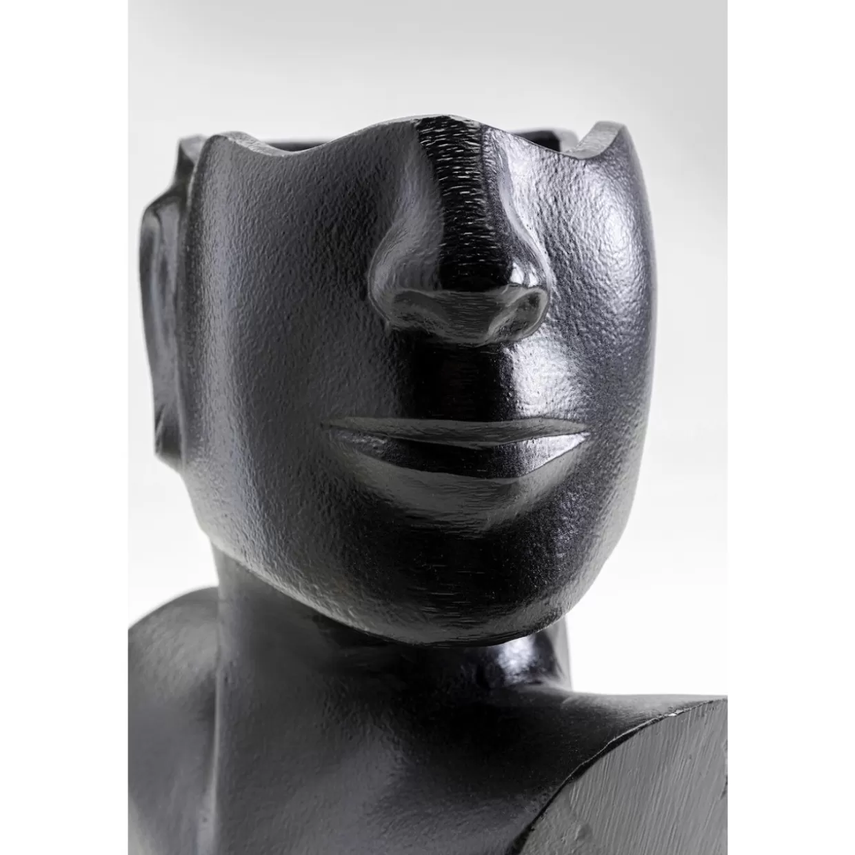 KARE Design Vasen | Vase Rostro Side Schwarz 27Cm