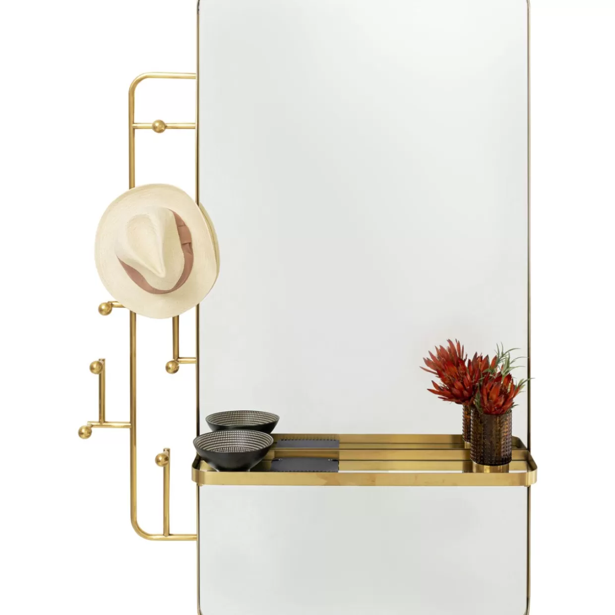KARE Design Kleinmöbel & Sonstiges | Wandgarderobe Tristan Mirror 150X76Cm