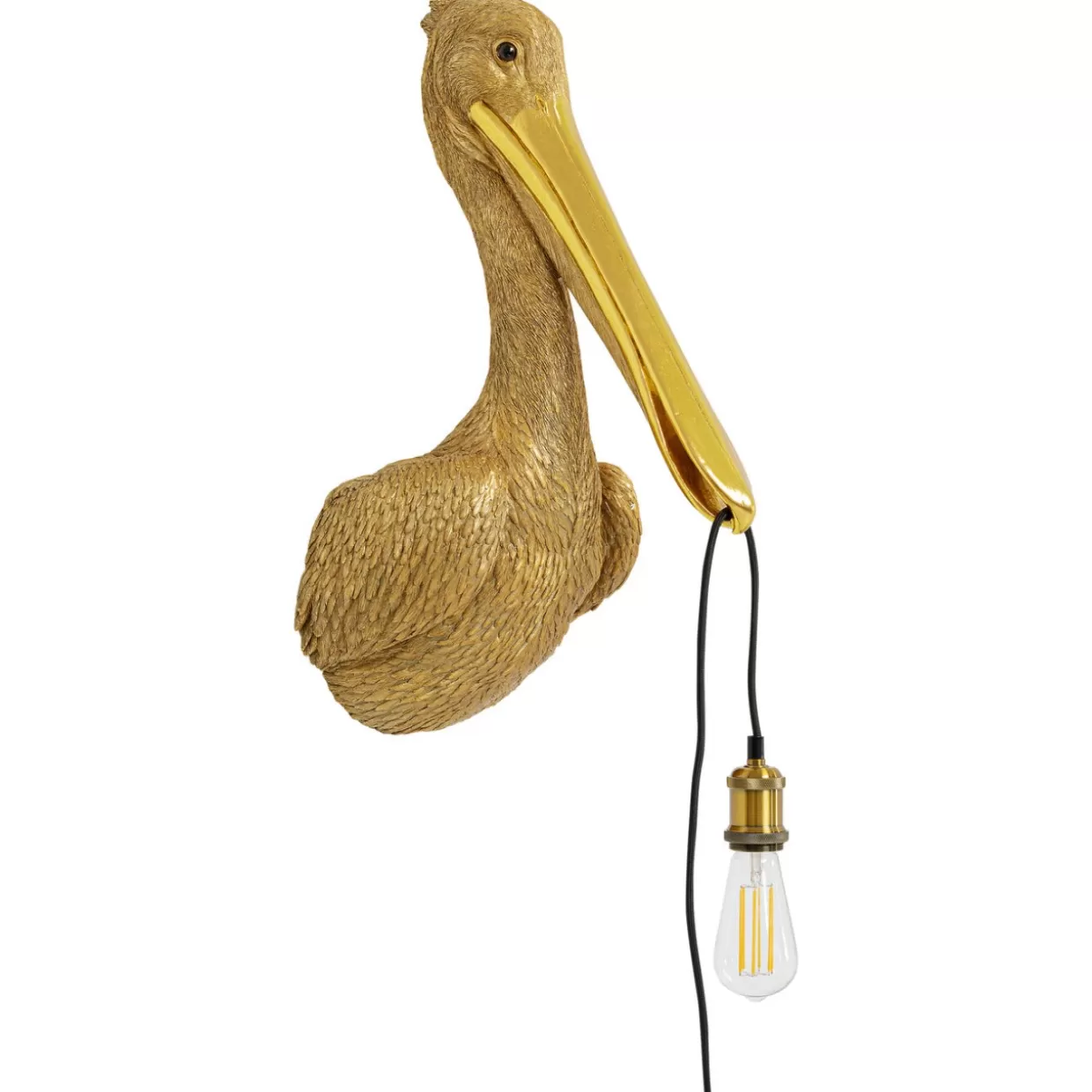 KARE Design Wandleuchten | Wandleuchte Animal Spoonbill Gold 29X62Cm