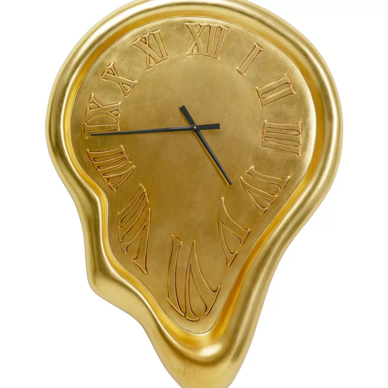 KARE Design Uhren | Wanduhr Big Drop Gold 92X127Cm