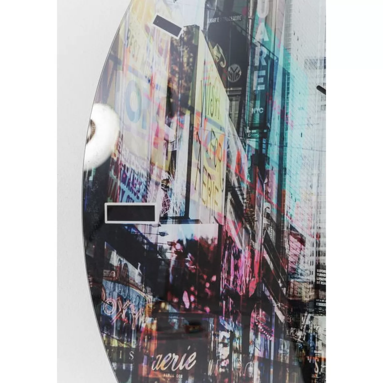 KARE Design Uhren | Wanduhr Glas Times Square O80Cm