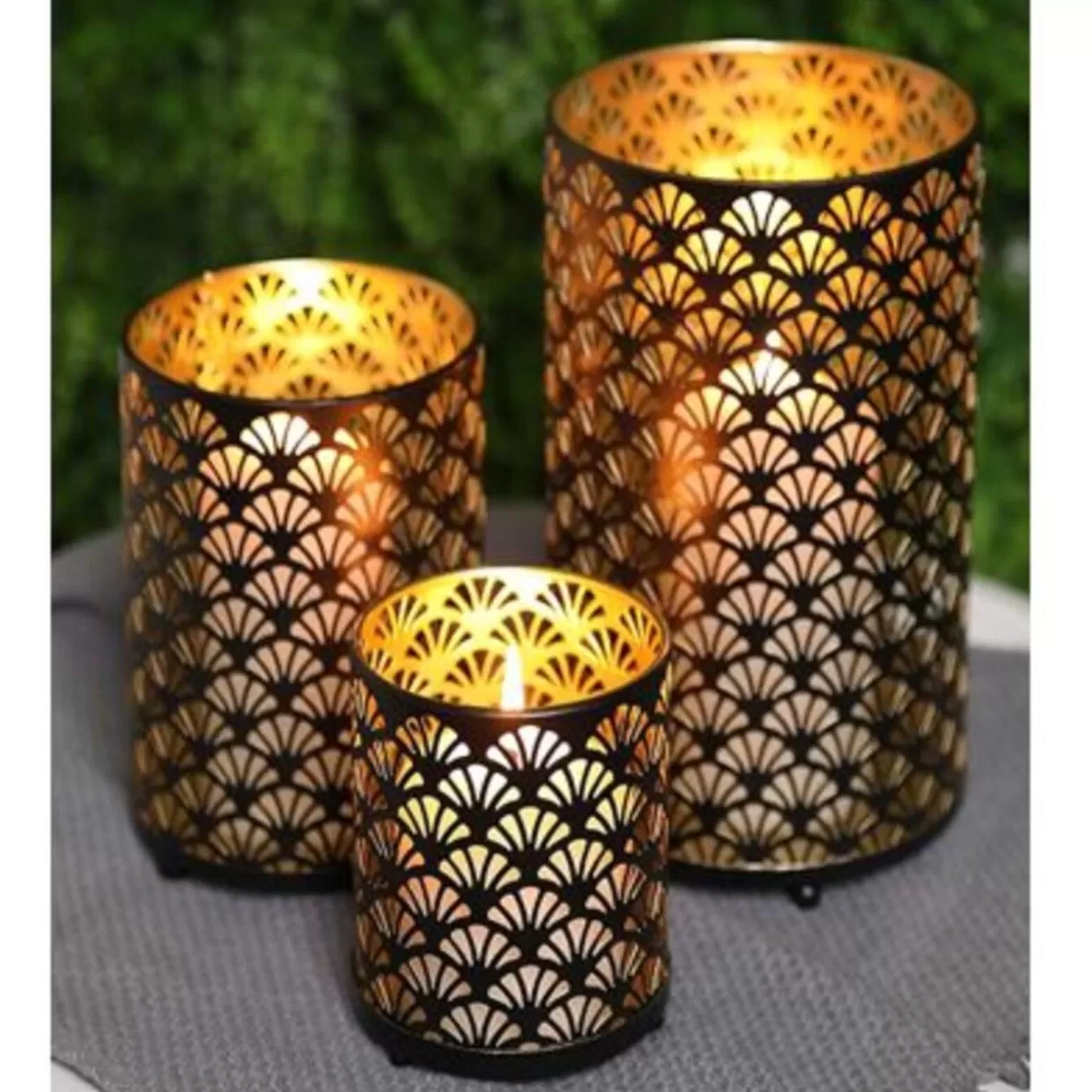 KARE Design Kerzenständer & Laternen | Windlicht Moira (3/Set)